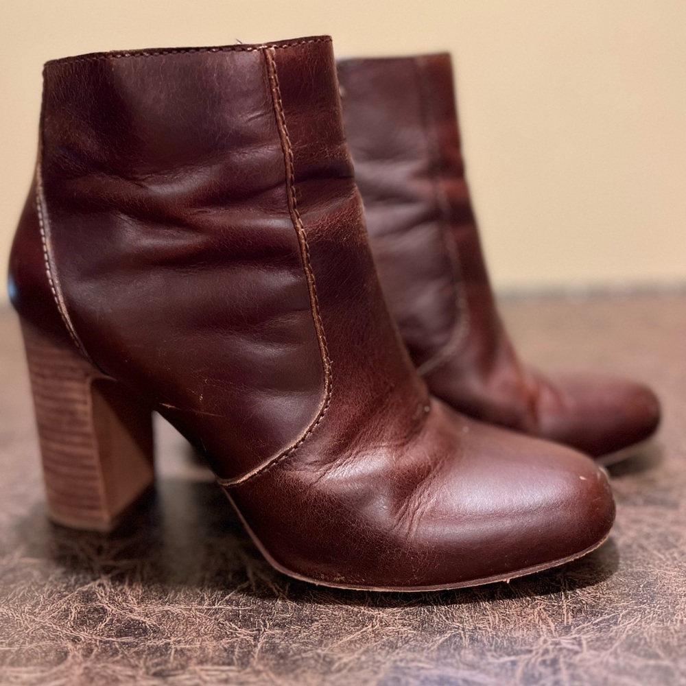 Brown Madewell Leather Booties